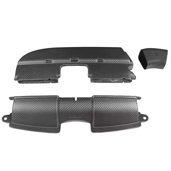 Convogliatore presa d'aria frontale in carbonio opaco Eventuri BMW E90 E92 E93 M3 - Carbon Duct Set Matte