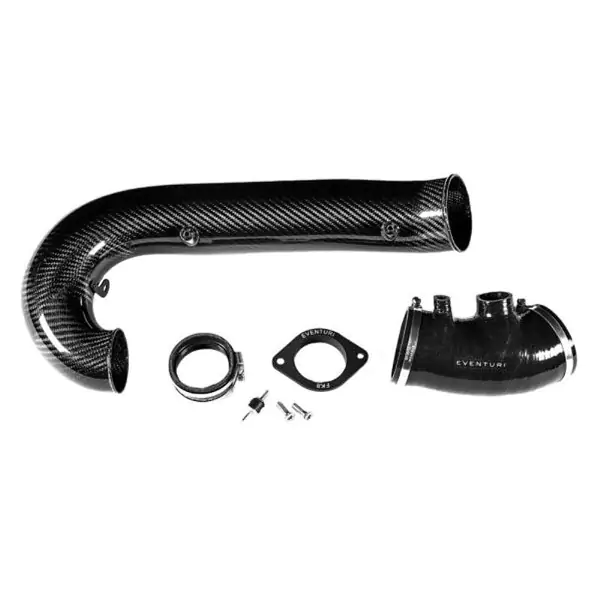 Tubo MAF in Carbonio V2 con manicotti in silicone Honda Civic Type R FK8 - Eventuri Carbon MAF Tube