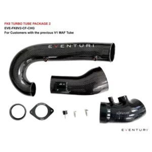 Tubo del Turbo in Carbonio maggiorato V3 Honda Civic Type R FK8 - Eventuri Oversized Carbon Turbo Tube