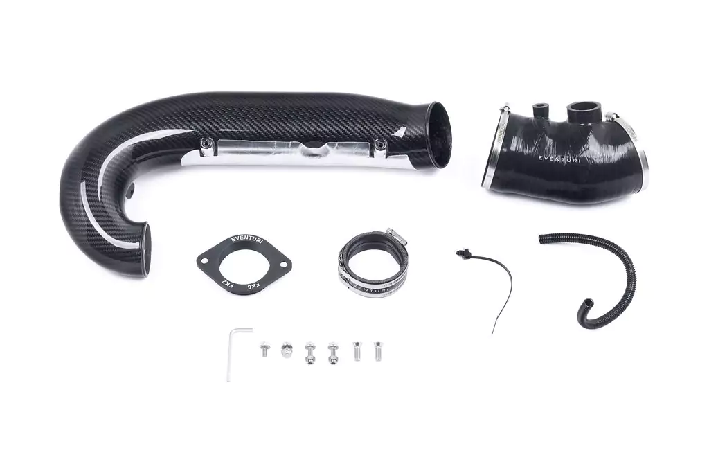 Tubo del Turbo in Carbonio maggiorato V3 Honda Civic Type R FK8 - solo tubo, upgrade per V1/V2 - Eventuri