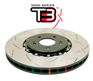 Coppia dischi freno sportivi scomponibili baffati Anteriori 323x30 mm Toyota Supra – DBA 5000 Series T3 Slotted Black Hat