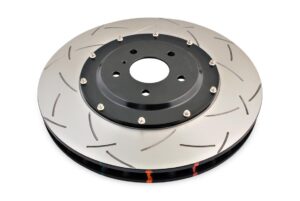 Coppia dischi freno sportivi scomponibili baffati Anteriori 380x34 mm Nissan GT-R R35 – DBA 5000 Series T3 Slotted Black Hat