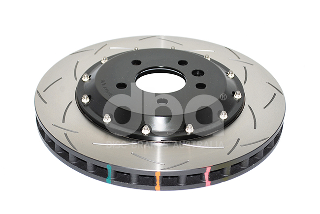 Coppia dischi freno sportivi scomponibili baffati Anteriori 350x32 mm Lotus Evora – DBA 5000 Series T3 Slotted Black Hat
