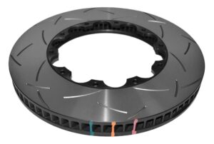 Coppia fasce frenanti di ricambio baffate Anteriori 370x34 mm Chevrolet CORVETTE C7 / Camaro SS (sinistro + destro) – DBA 5000 Series T3 Slotted solo rotore