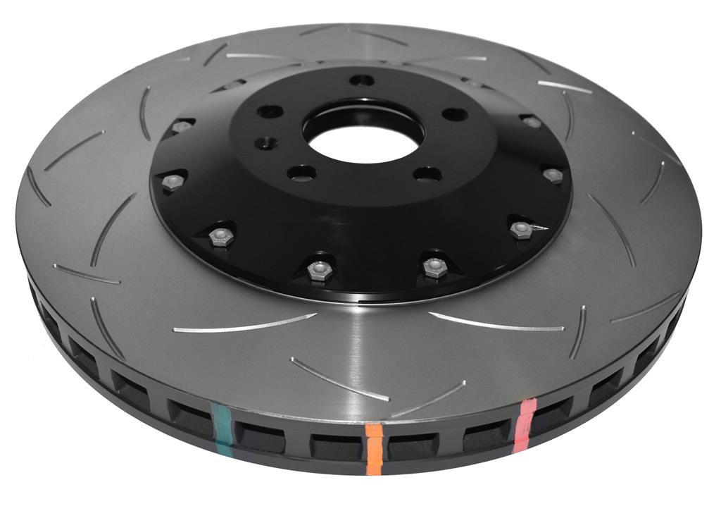 Coppia dischi freno sportivi scomponibili baffati Anteriori 385x36 mm Audi S6 C6 – DBA 5000 Series T3 Slotted Black Hat