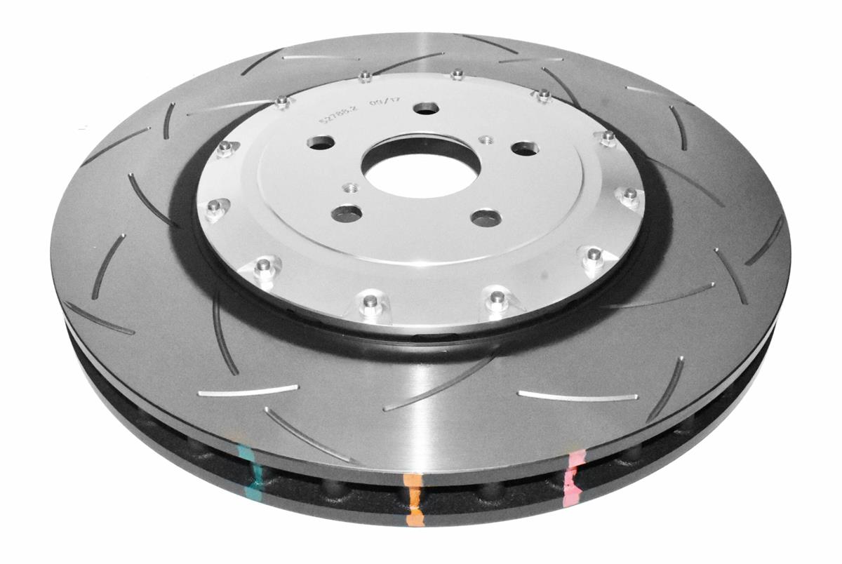 Coppia dischi freno sportivi scomponibili baffati Anteriori 380x34 mm Lexus GS-F / RC-F – DBA 5000 Series T3 Slotted Silver Hat