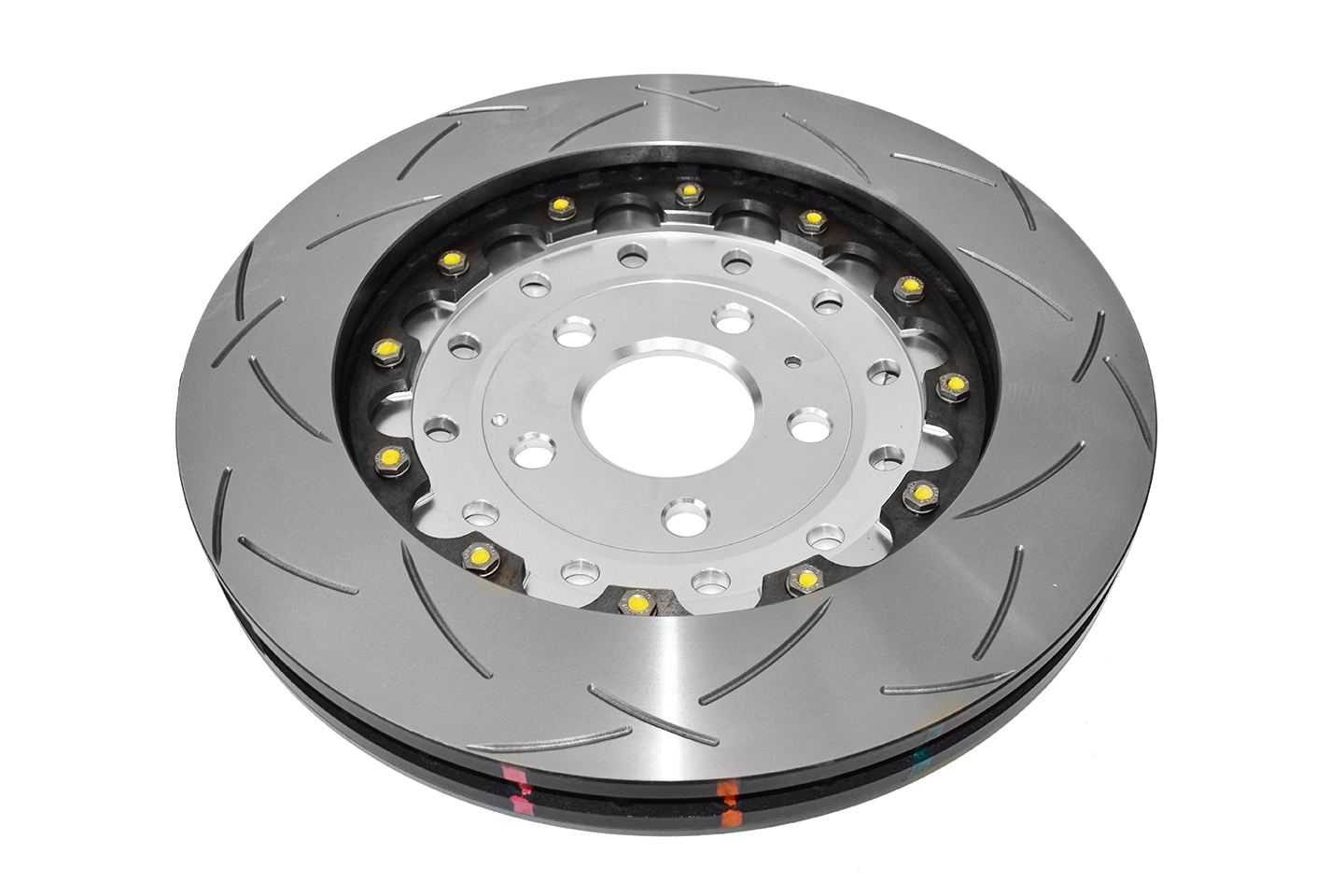 Coppia dischi freno sportivi scomponibili baffati Posteriori Audi R8 – DBA 5000 Series T3 Slotted Silver Hat