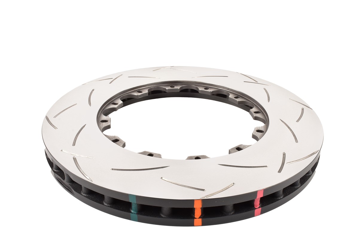 Coppia fasce frenanti di ricambio baffate Anteriori 365x34 mm Audi R8 / RSQ3 8U / RS4 B8 / RS5 B8 – DBA 5000 Series T3 Slotted solo rotore
