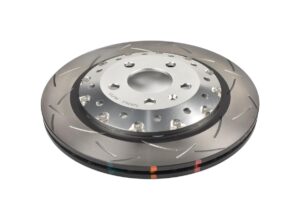 Coppia dischi freno sportivi scomponibili baffati Posteriori 330x22 mm Audi RS5 B8 – DBA 5000 Series T3 Slotted Silver Hat