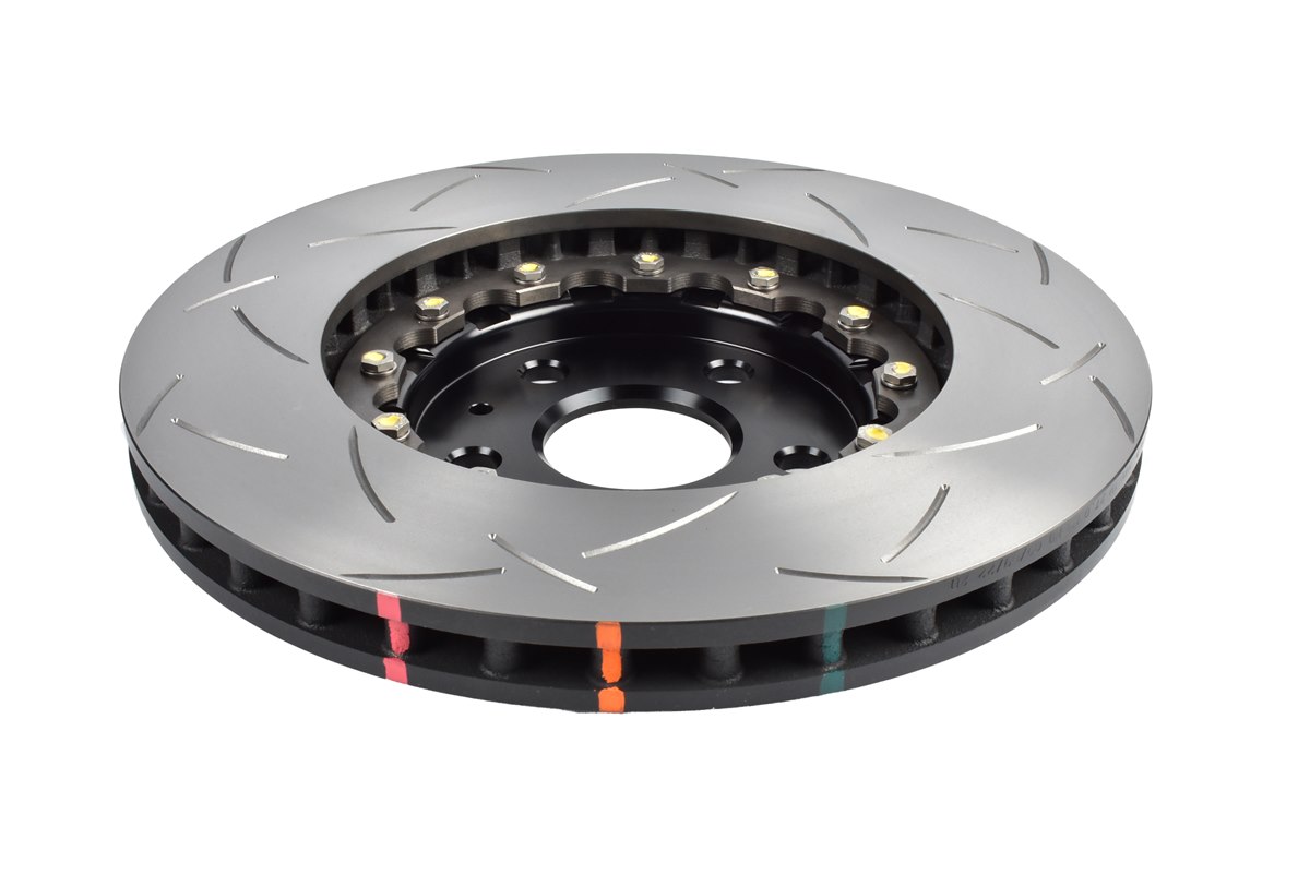 Coppia dischi freno sportivi scomponibili baffati Anteriori 345x30 mm Chevrolet CORVETTE C8 – DBA 5000 Series T3 Slotted Black Hat