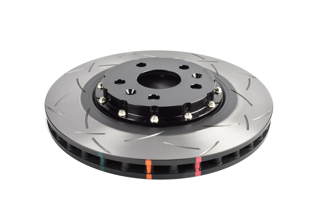 Coppia dischi freno sportivi scomponibili baffati Anteriori 345x30 mm Chevrolet CORVETTE C8 – DBA 5000 Series T3 Slotted Black Hat