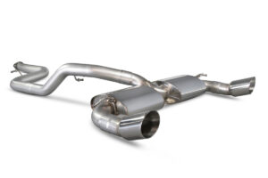Scarico Sportivo Ford Focus RS MK2 2009 - 2011 – Scorpion Sistema Cat-Back non risonato – Terminali Daytona 114mm (SFD066)