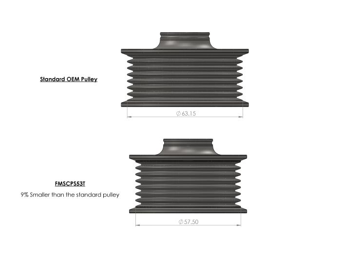 Puleggia Compressore Maggiorata Audi S4 / S5 B8 3.0 TFSI - Forge - immagine 5