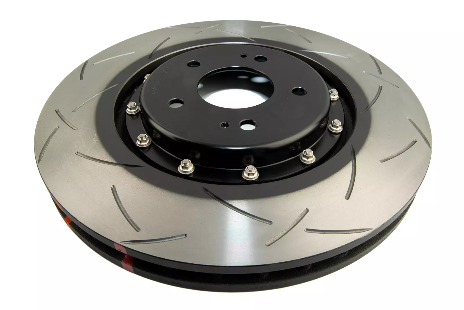 Coppia dischi freno sportivi scomponibili baffati Anteriori 350x32 mm Mitsubishi Lancer Evo 10 – DBA 5000 Series T3 Slotted Black Hat