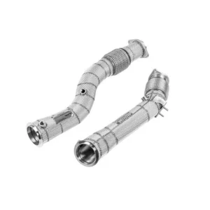 Downpipe Decat con paracalore BMW X3 M / X4 M F9x S58 - Alpha Competition Decat Downpipes