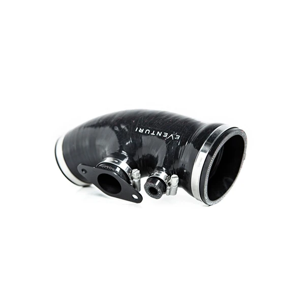 Manicotto in silicone tra aspirazione e tubo turbo maggiorato Honda Civic Type R FK8 - Eventuri Silicone Coupler